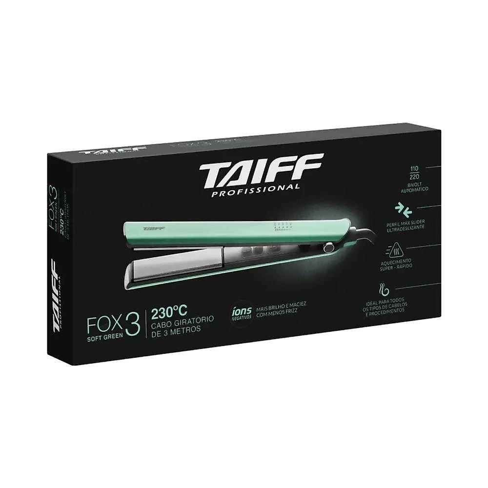 Chapa Fox 3 Soft Green 150ºC - 230ºC Verde Bivolt