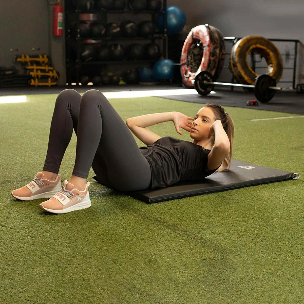 Kit 3X Colchonete Espuma D80 Abdominal 95Cm Pilates Muvin