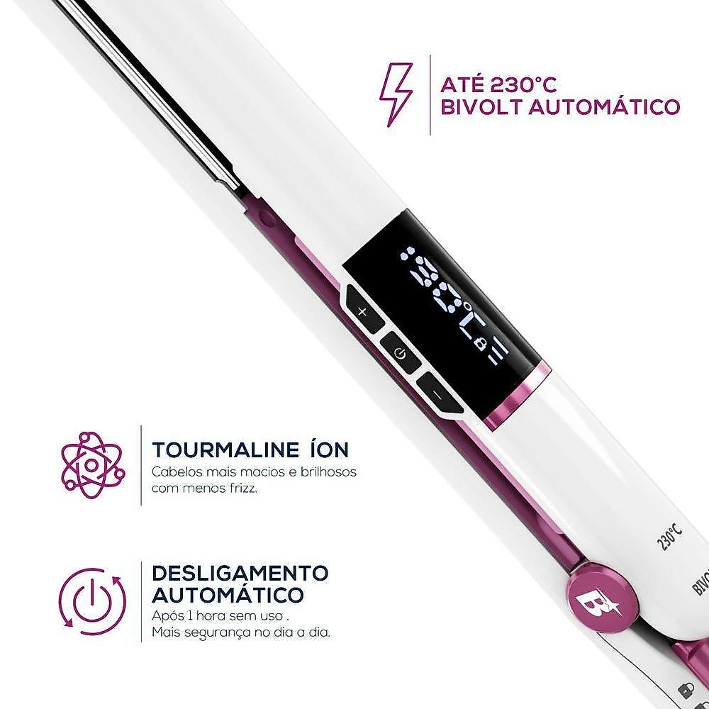 Prancha Britânia Temperatura Até 230° Bella BPRE01A Bivolt