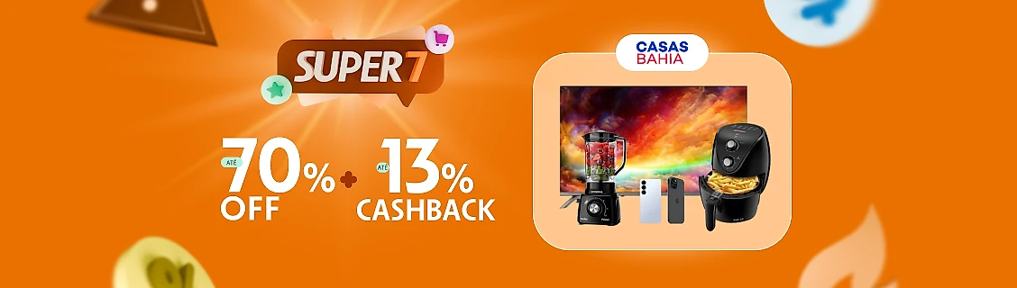 Casas Bahia com até 13% de cashback