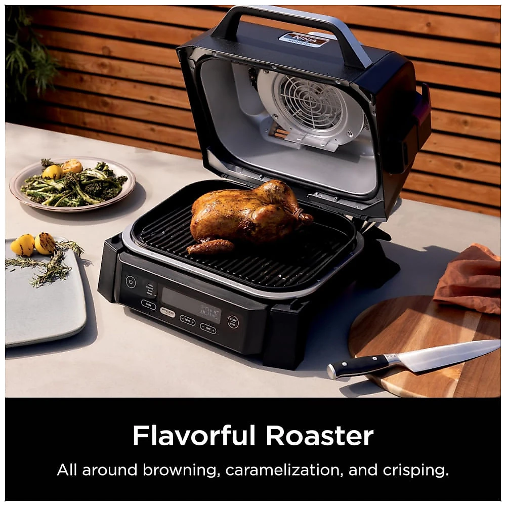 Churrasqueira Elétrica Ninja Woodfire Outdoor Grill & Smoker 4 em 1 OG301 1760W 110V