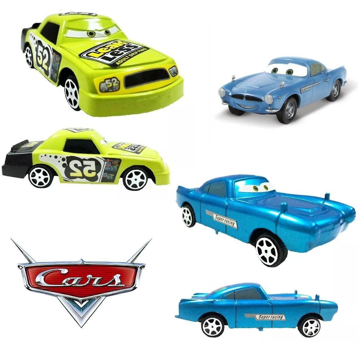 Miniatura Kit 8 Carrinhos Relâmpago Mcqueen Disney Carros Brinquedos