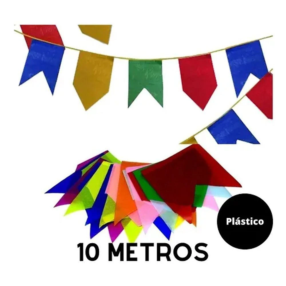 Bandeirinha Festa Junina De Plástico - 10 Metros