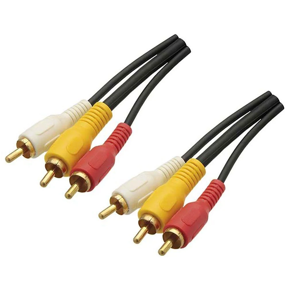 Cabo De Audio E Video 3rca + 3rca Gold 1,80 Metros