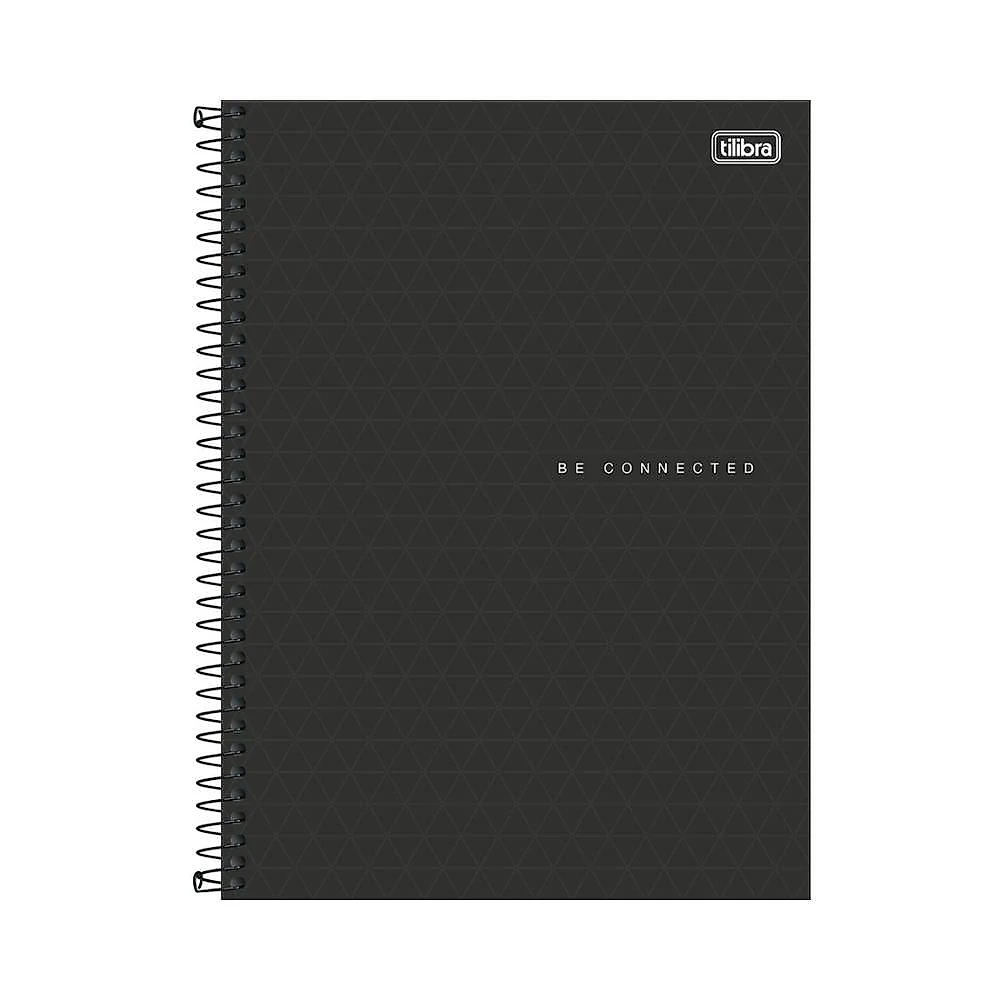 Caderno Espiral Capa Plástica 1 Matéria - 80 Folhas - Connect Neon Masculino - Tilibra