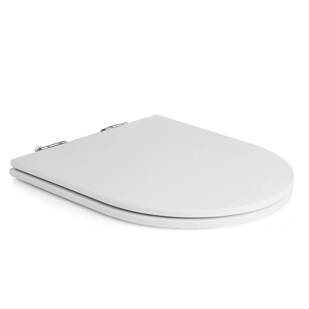 Assento Sanitário Link Lk Alongado Poliéster Fechamento Suave Antimicrobiano Branco Pontto Lavabo