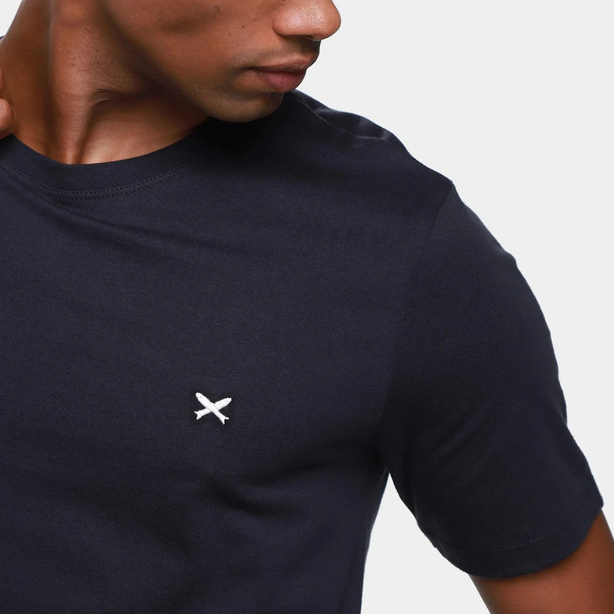 Miniatura Camiseta Hering World Com Bordado Masculina Marinho - G