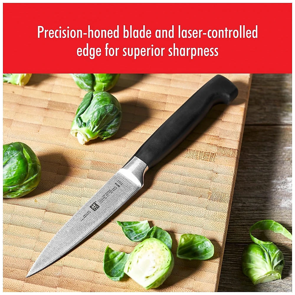 ZWILLING J.A. Conjunto de Facas em Aço Inoxidável com Afiador Embutido e Bloco de Bancada 7 Peças, HENCKELS 33423 00...