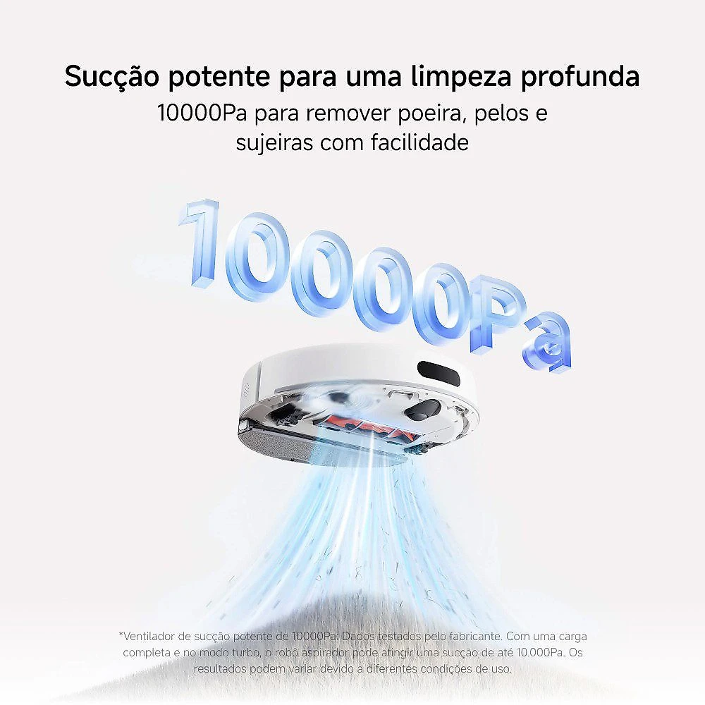 Aspirador de Pó Robô Inteligente H40 Xiaomi com Base de Autolimpeza e Controle por App - XM881BRA 110