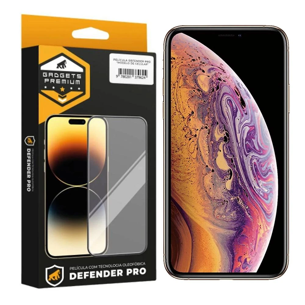 Película para iPhone XS - Defender Pro - Preta - Gshield