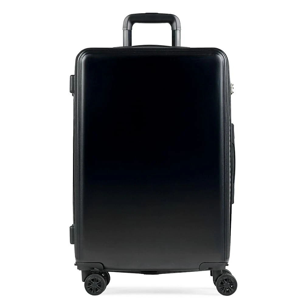 Mala de viagem média 23kg abs 4 rodas 24" my way preta preto - m