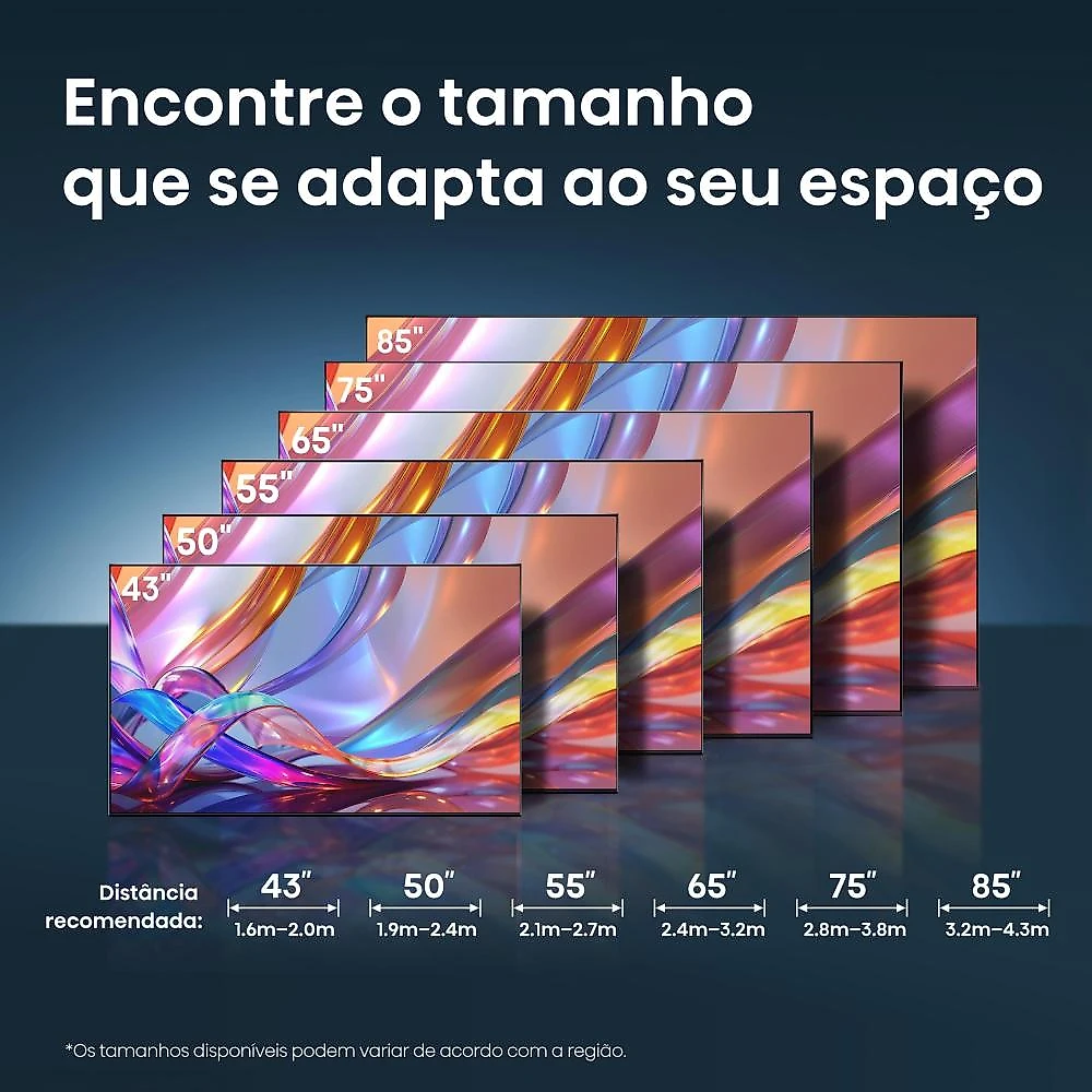 Smart tv 50" 4k qled hisense 50q6qvv vidaa dolby vision