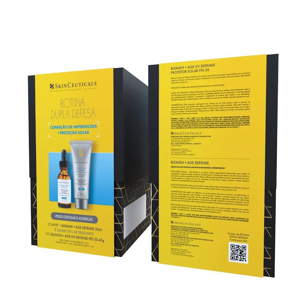 Kit Skinceuticals Blemish Age Defense 30ml + Blemish Age Uv Defense Fps50 40g