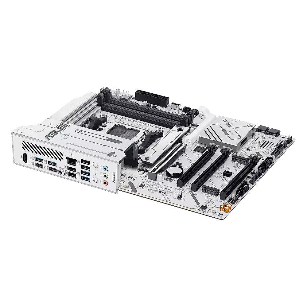 Placa Mãe ASUS X870 MAX GAMING WIFI7 W, AMD, AM5, ATX, DDR5, Wi-fi 7, Bluetooth, Branco - X870 MAX GAMING WIFI7 W