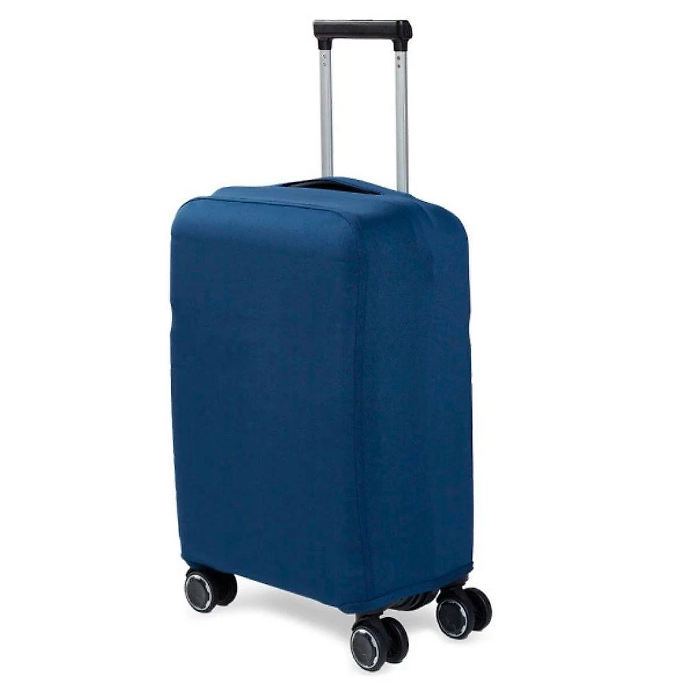 Capa de Mala Pequena Reforçada Poliéster com Zíper Azul Viabag 43X32X23 cm 55X40X28 cm