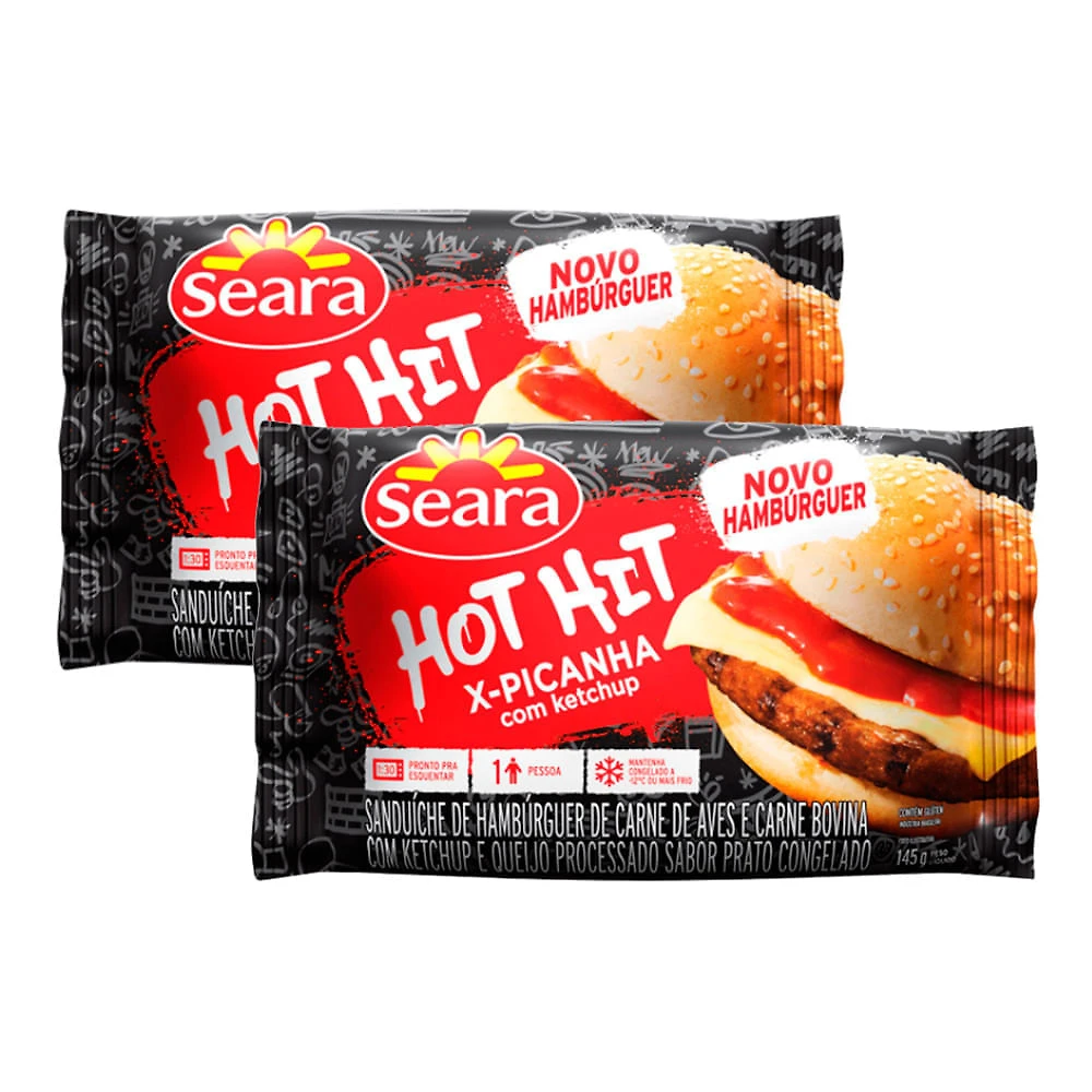 Kit 2 Hot Hit Seara X-Picanha 145g