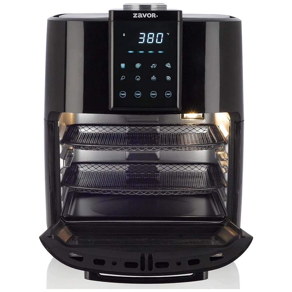 Air Fryer Desidratadora de Alimentos 12 L com Rotisserie e 2 Bandejas, 1700W 110V, Zavor, Preta