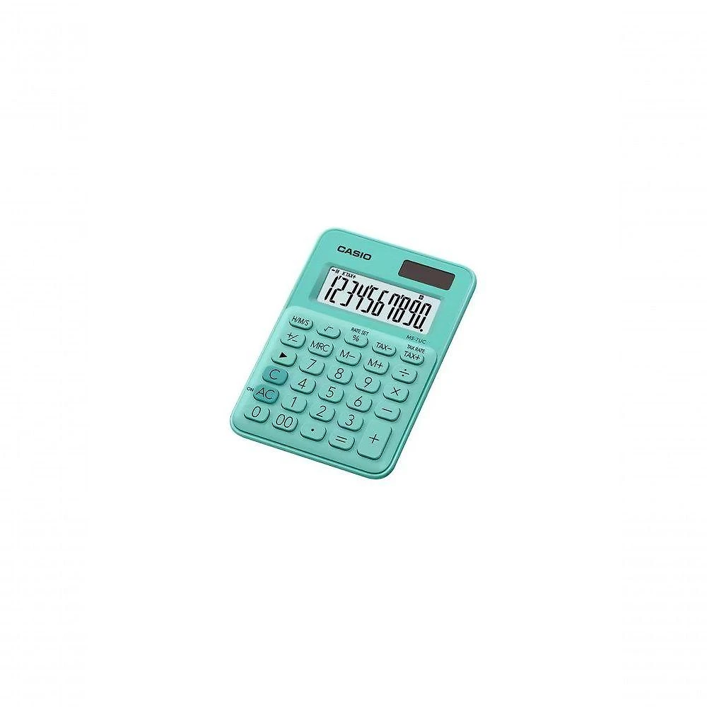 Calculadora de Mesa Casio MS-7UC 10 Dígitos Verde
