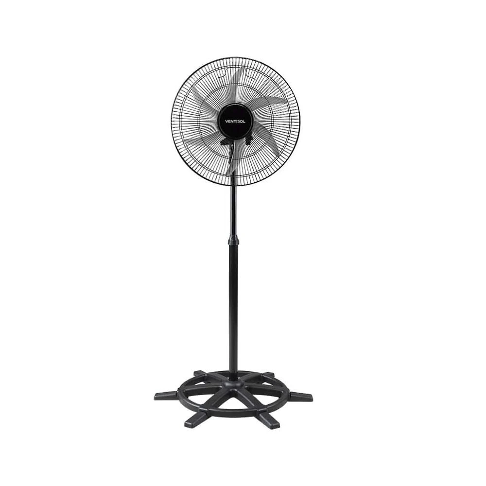 Ventilador oscilante de coluna 50cm steel preto premium ventisol