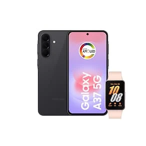 Smartphone Samsung Galaxy A37 5G Tela 6.7" 128GB Preto + Galaxy Fit 3 Rosé