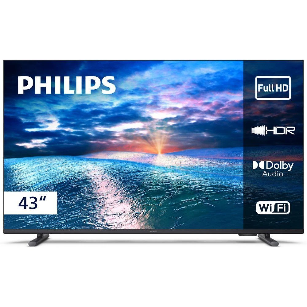 Smart TV Philips 43PFG6910-78 43 Pol Full HD LED Wi-Fi Titan OS HDR10 Preta Bivolt