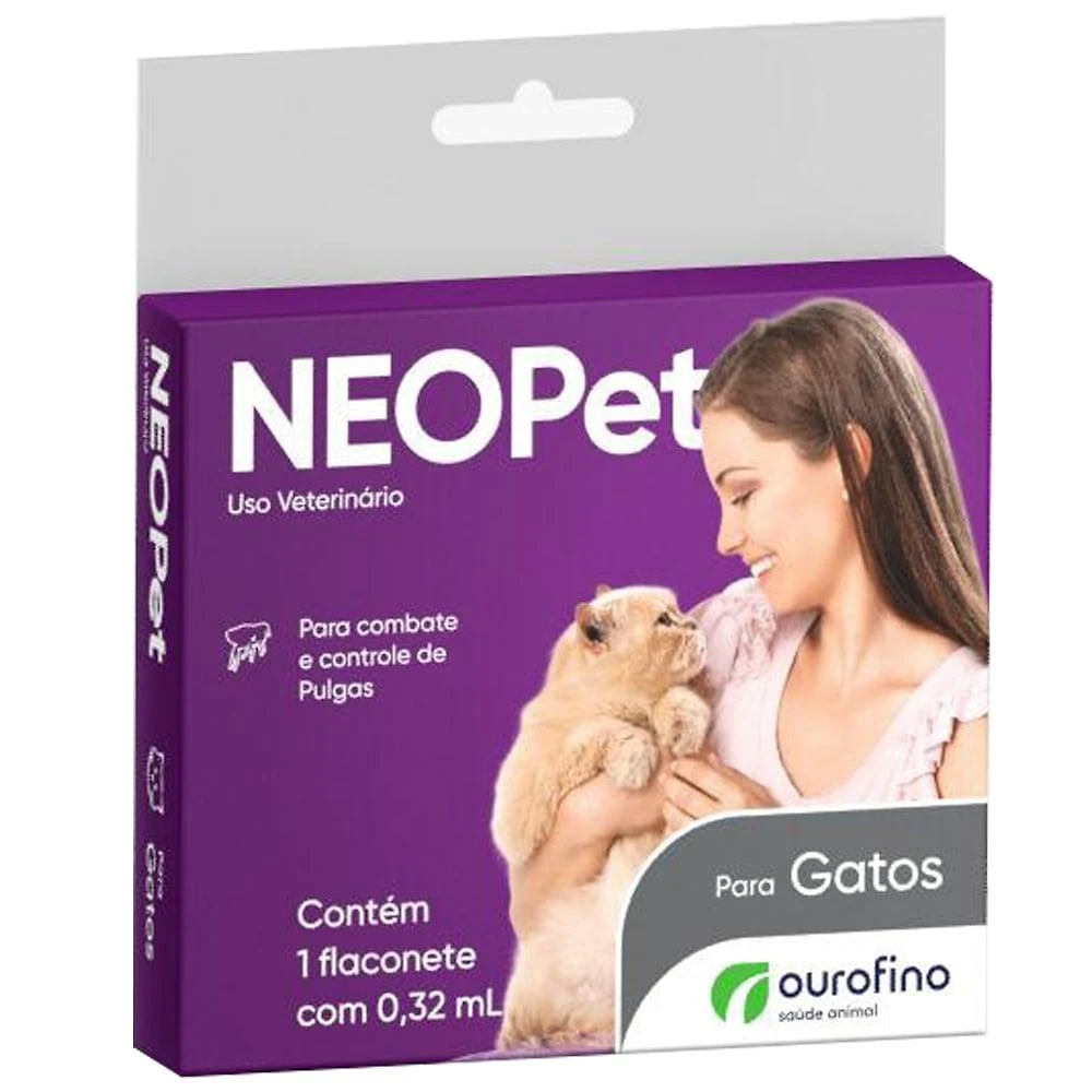 Antipulgas Ourofino Neopet 0,32 mL - Gatos até 8 Kg