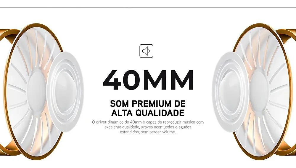 Fone De Ouvido Headphone Dapon H02D Bluetooth 5.1 Microfone