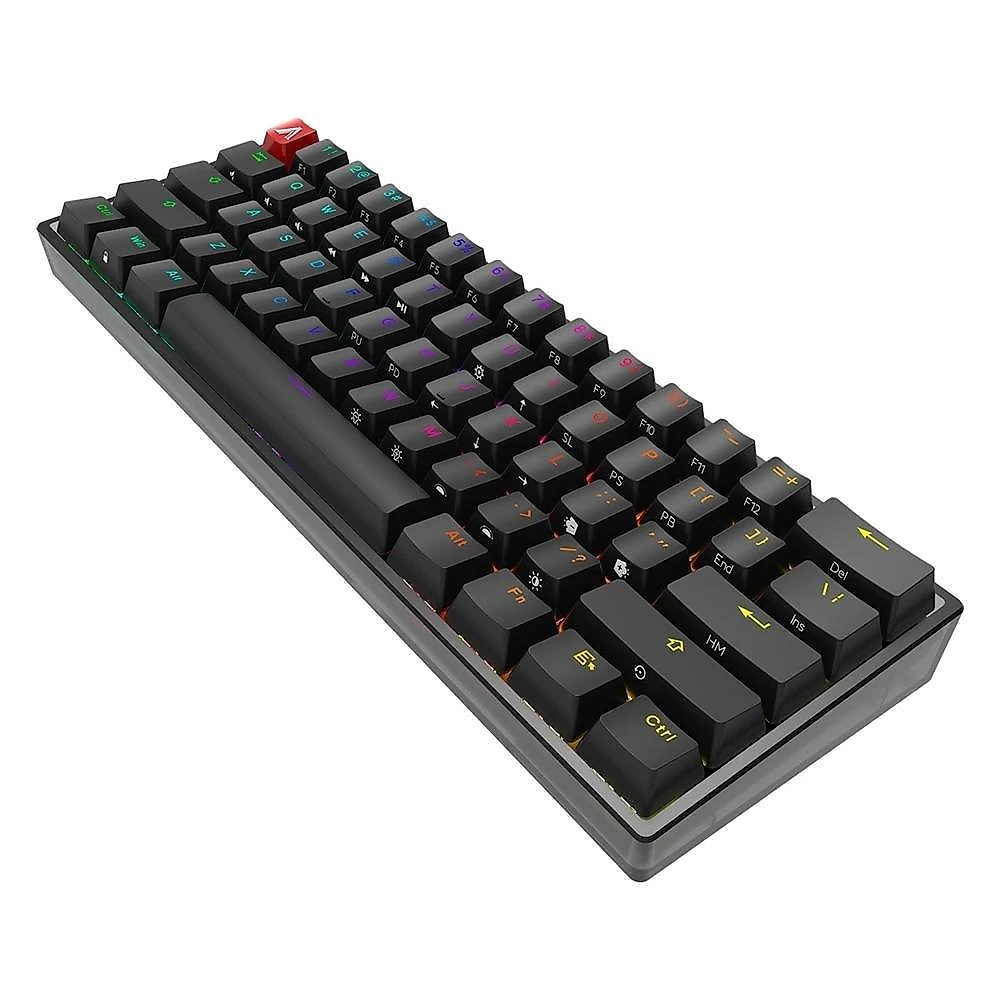 Teclado Mecânico Gamer AOC AGK600, RGB, Cherry MX Switch Red, Layout 60%, US, - AGK600BR/FG