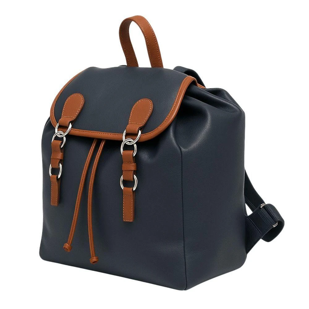 Mochila De Couro Zup Essenza Cor Marinho
