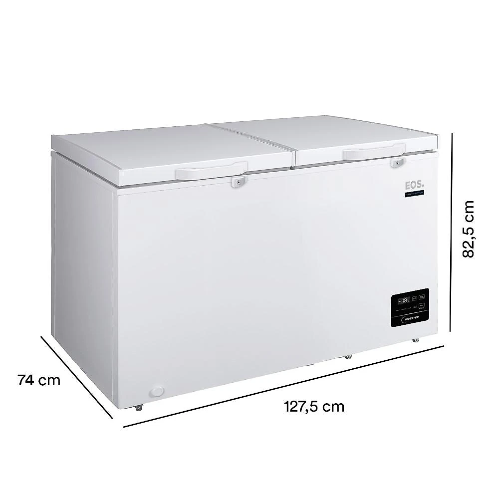 Freezer e Conservador Horizontal EOS 395 Litros Digital Tripla Ação Max Inverter EFH501IDXX Bivolt