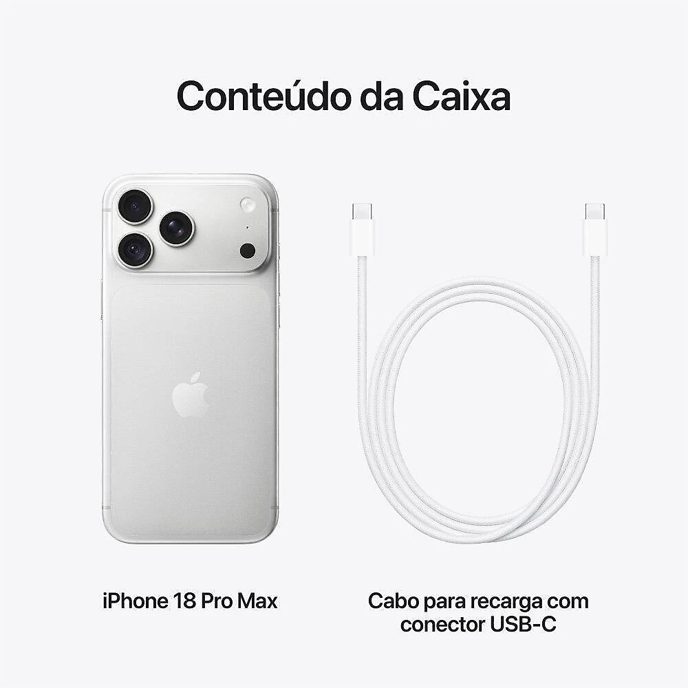iPhone 18 Pro Max Apple Prateado, 1TB