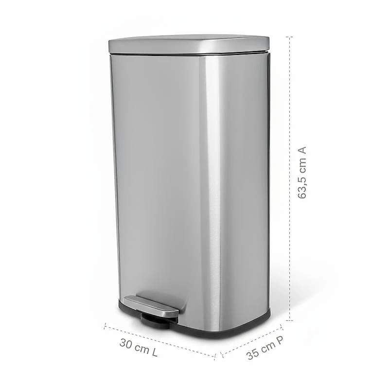 LIXEIRA CITY 30 L NEU HOME STYLE INOX