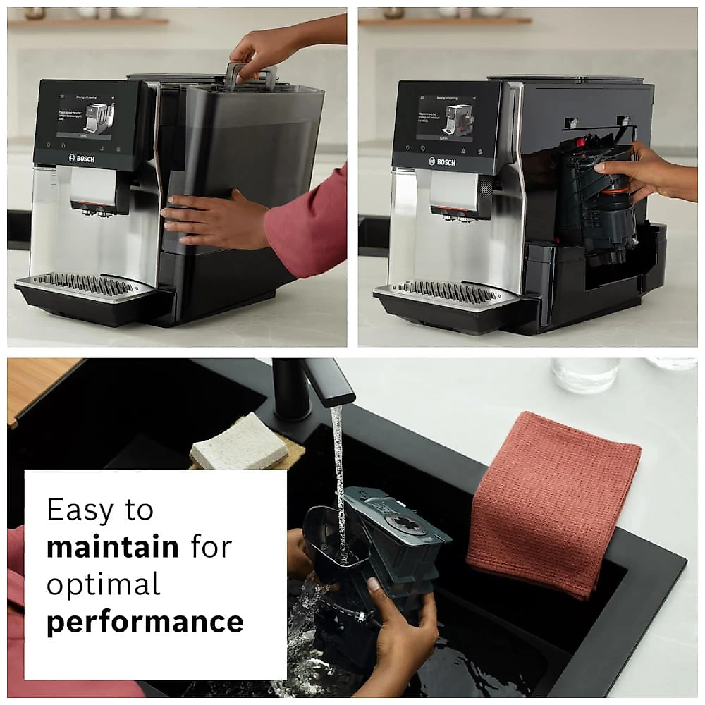 Máquina de Café Expresso Automática com 36 Variedades de Café e Aquecedor de Xícaras, 110V, Bosch TQU60703 800 Seri...