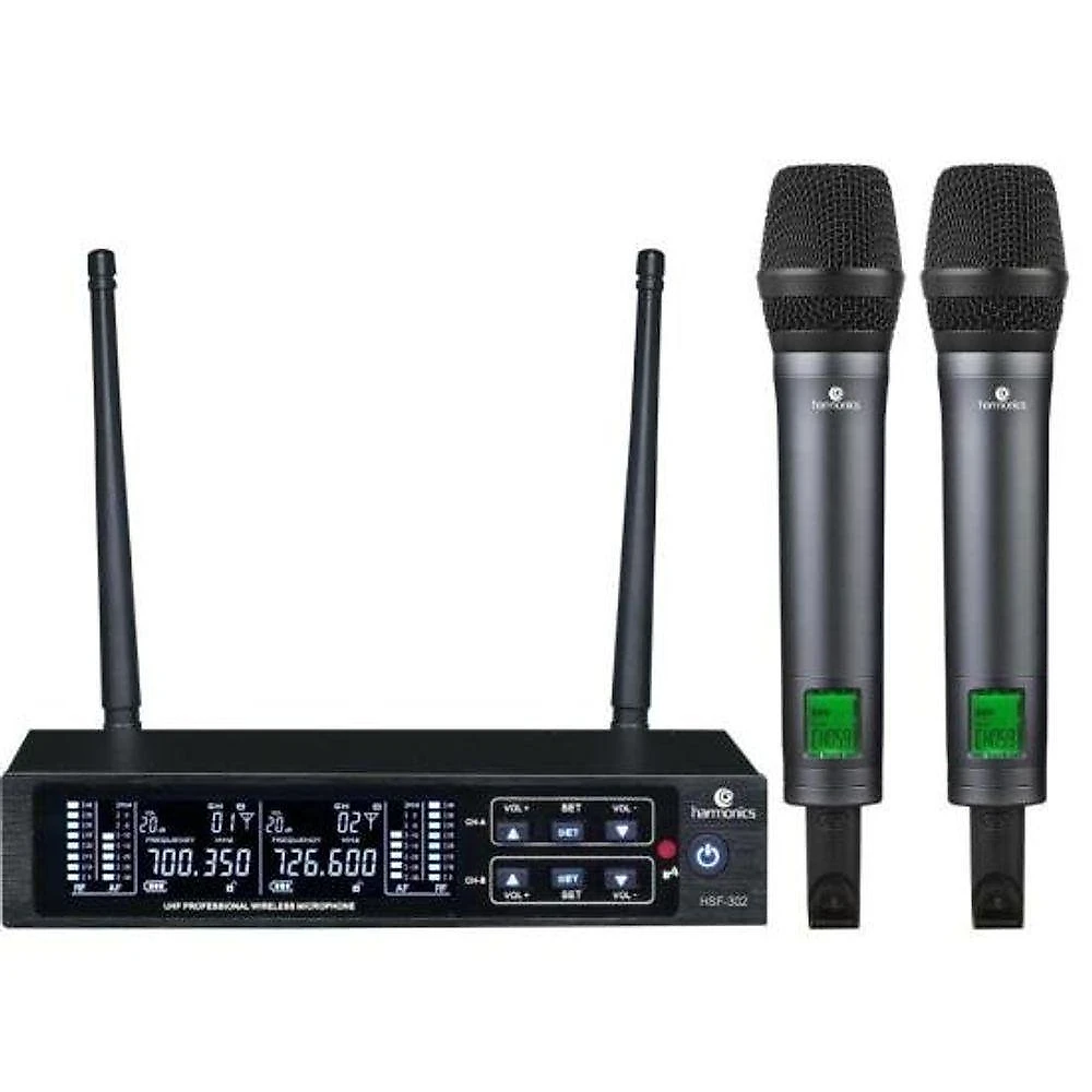 Microfone Sem Fio Harmonics Hsf300-2
