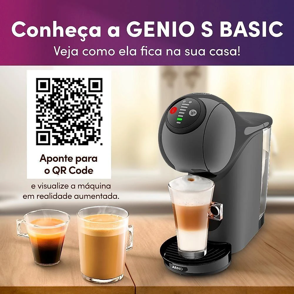 Cafeteira Nescafé Dolce Gusto Genio S Basic Grafite 110V