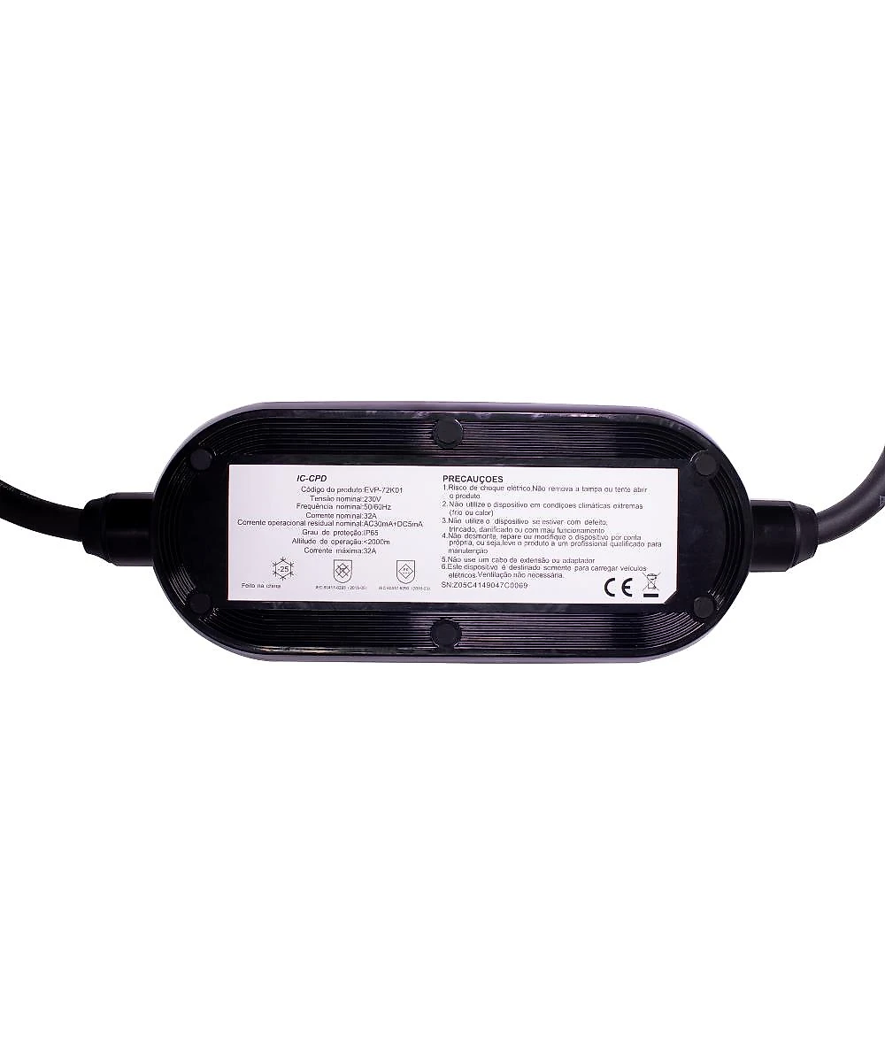 Carregador Semi Portátil para Carro Elétrico Eco Power 7,2kW
