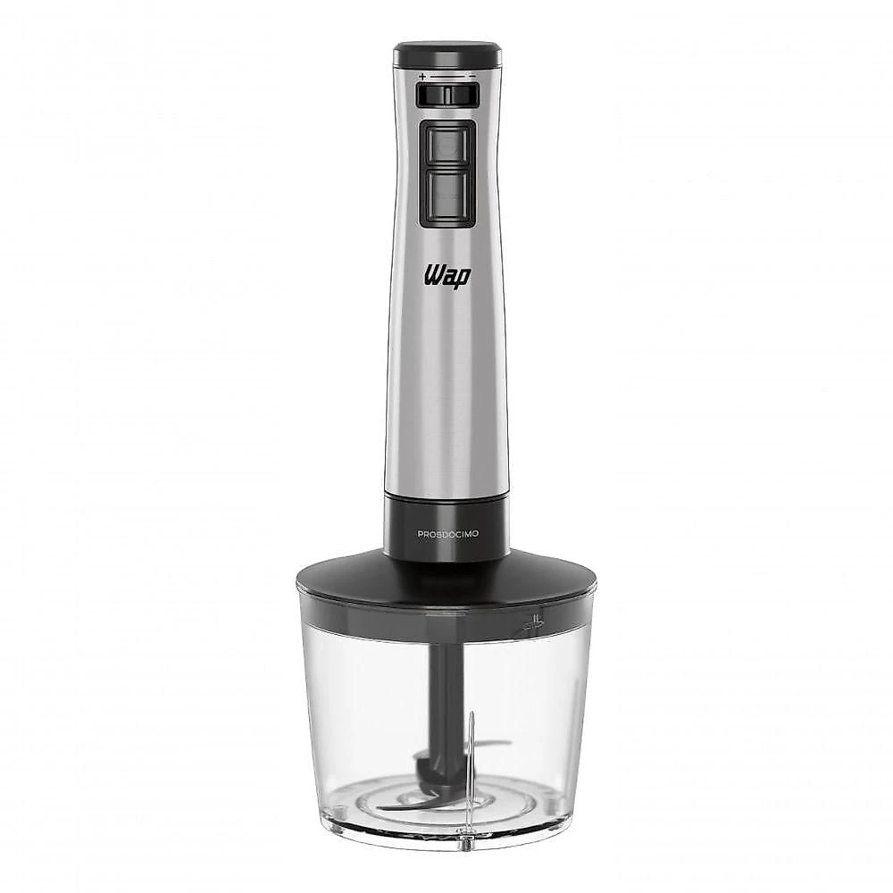 Mixer 3 em 1 WM1 600W 1000W Preto, Cinza com Processador e Batedor 110V