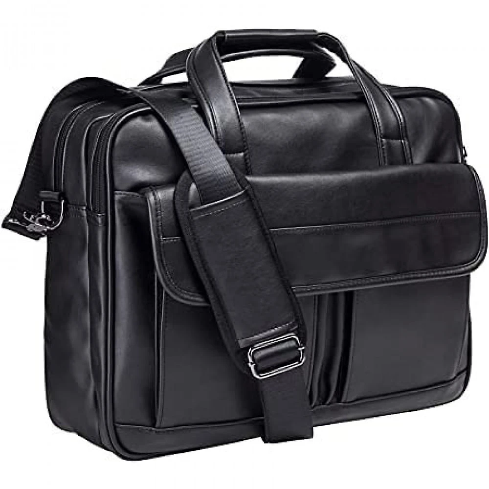 Seyfocnia BolsaMaleta de Couro Genuíno Masculina para Laptop