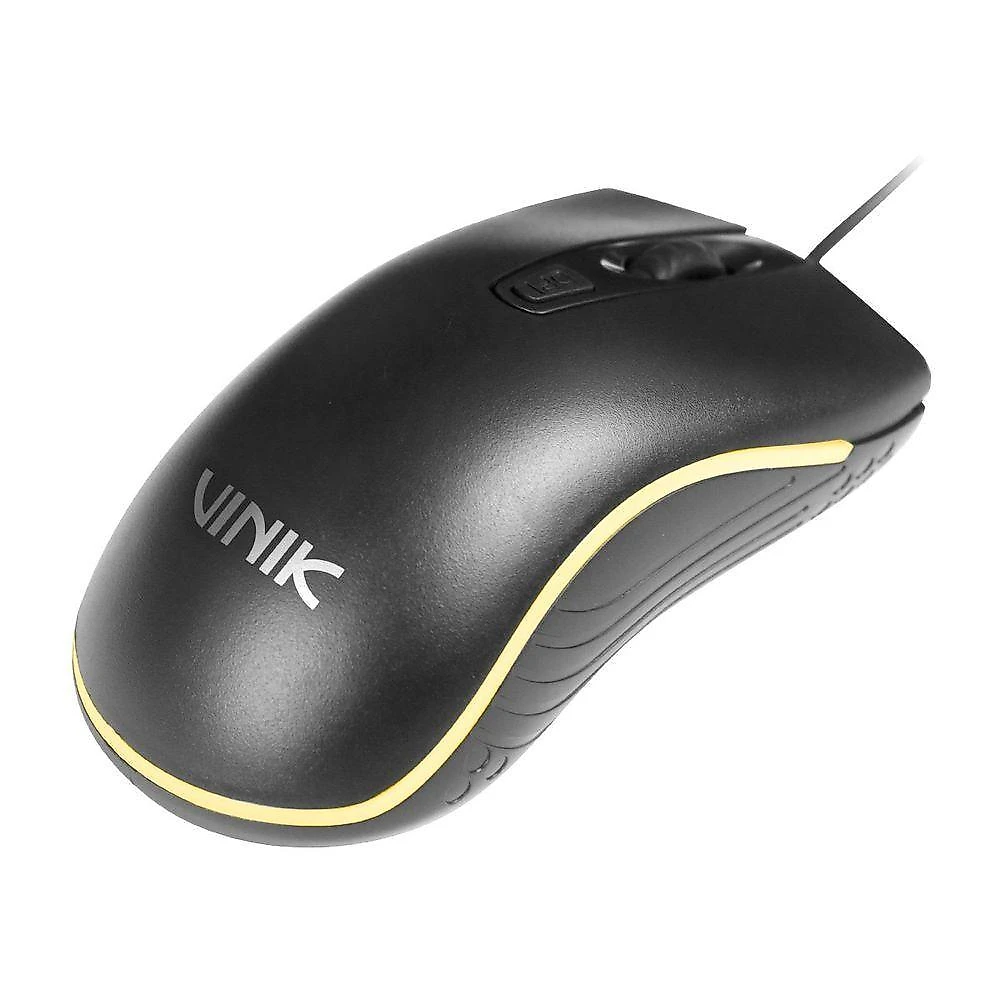 Mouse Gamer Vinik Rickie para PC 1500 DPI Ajustavel Iluminacao RGB Preto