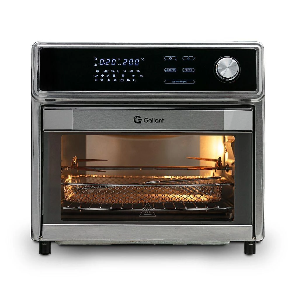 Fritadeira air fryer forno 25l gallant digital gfe25 rotisserie 220v