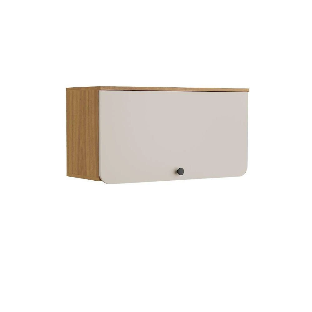Armário Aéreo de Cozinha Serena 8180 80CM 1 Porta MDF Basculante Lunar Carvalho