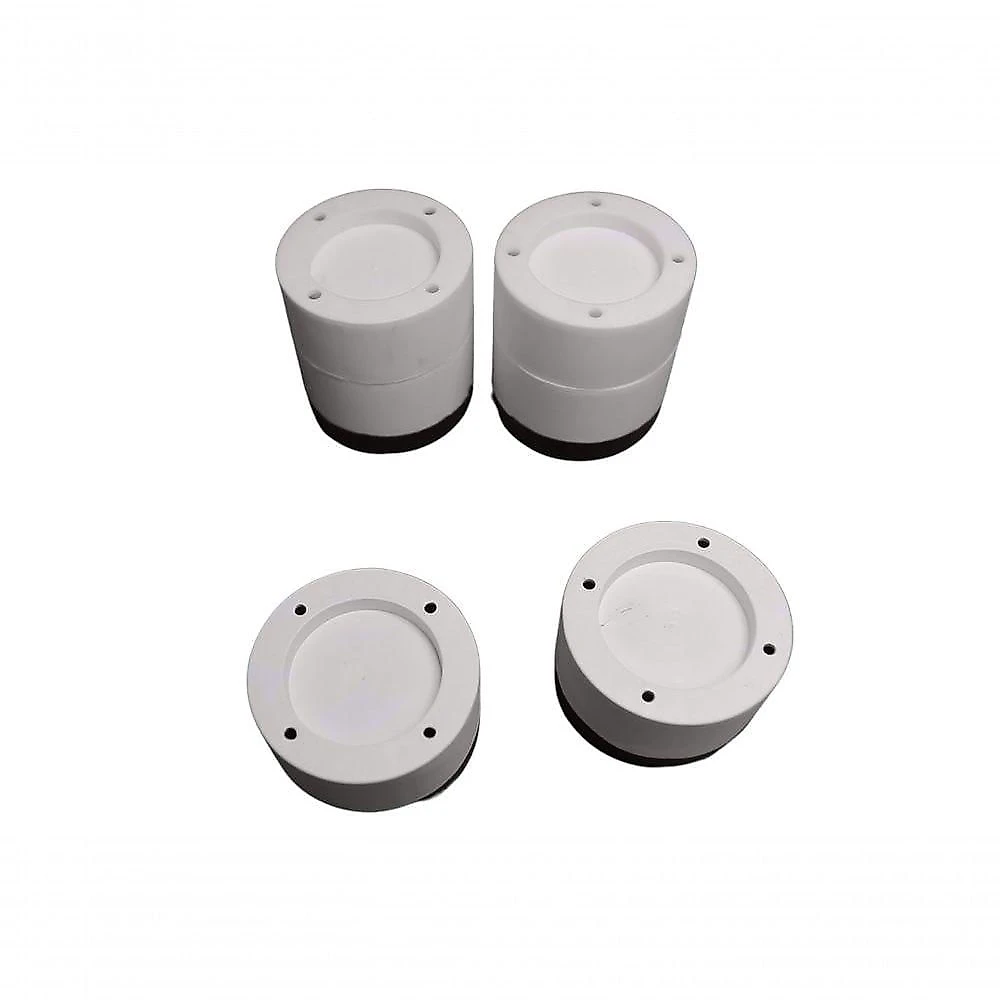 Kit 4 Pé Nivelador Universal Borracha Maquina Lavar Fogão