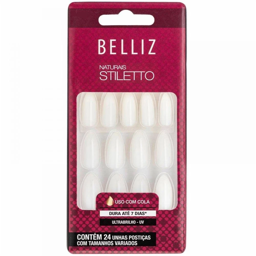 Unhas Postiças Belliz Naturais Stilleto