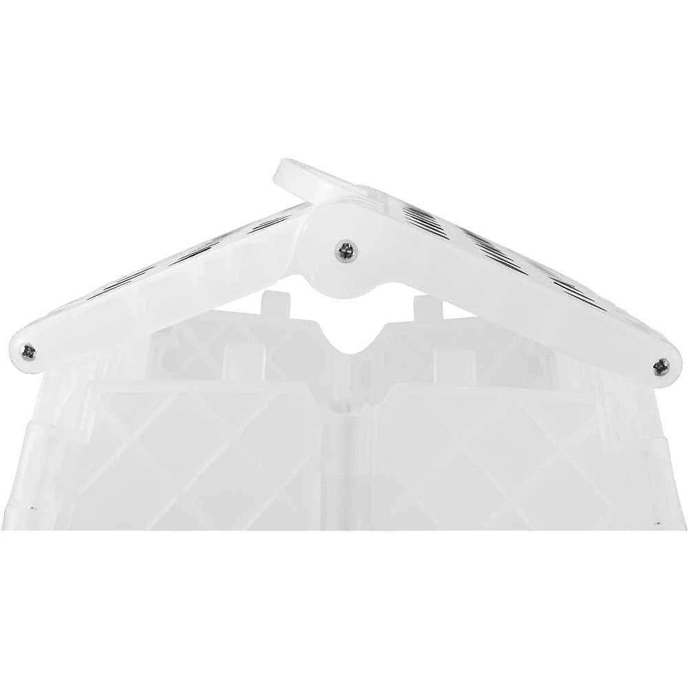 Banqueta plástica dobrável 360 mm transparente vonder