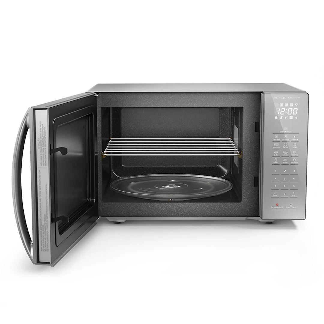 Miniatura Microondas Panasonic Tecnologia Antibactéria AG 34L Inox - ST67LSRU 110v