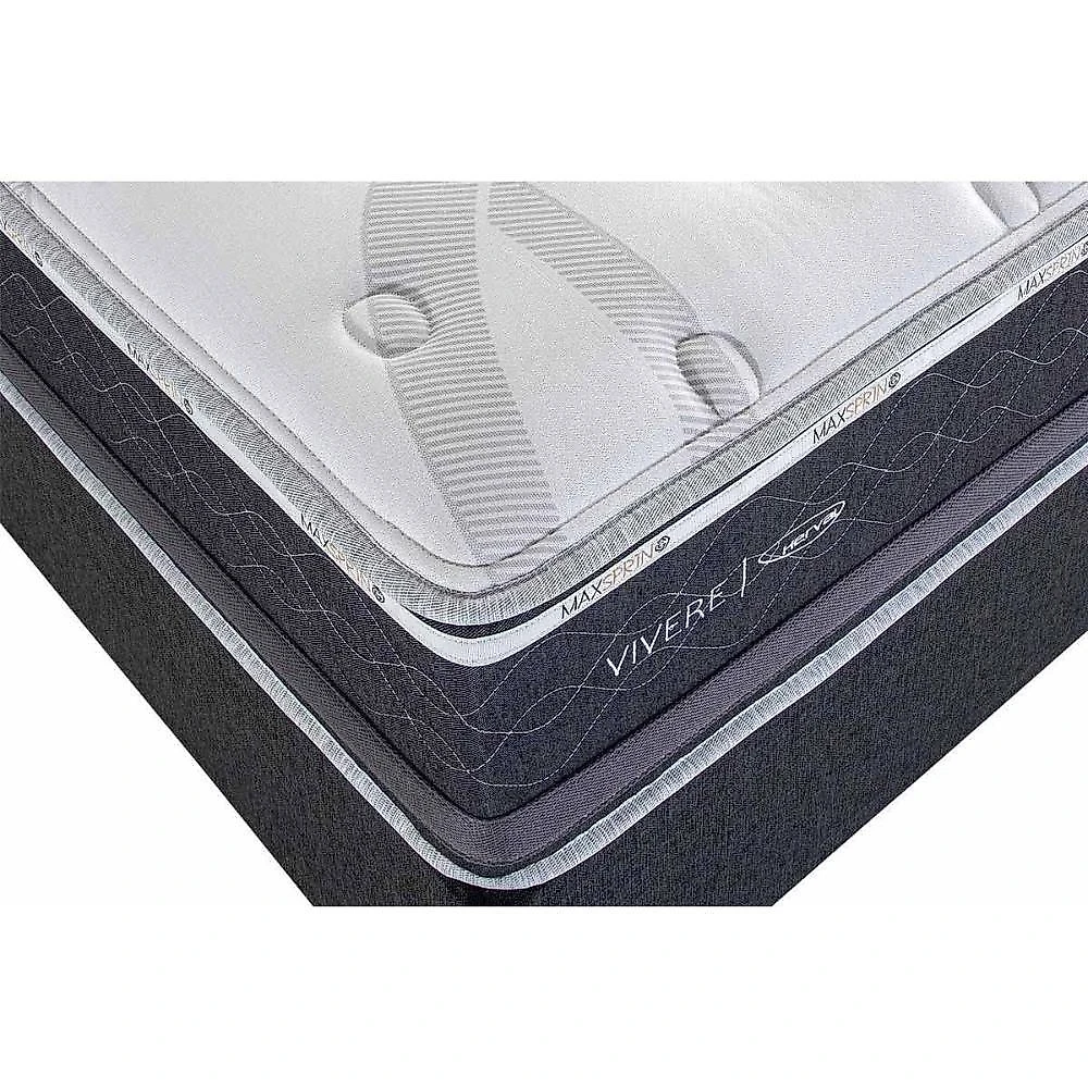 Cama Box com Colchão Queen Suede Gray Euro Pillow Molas Ensacadas Herval