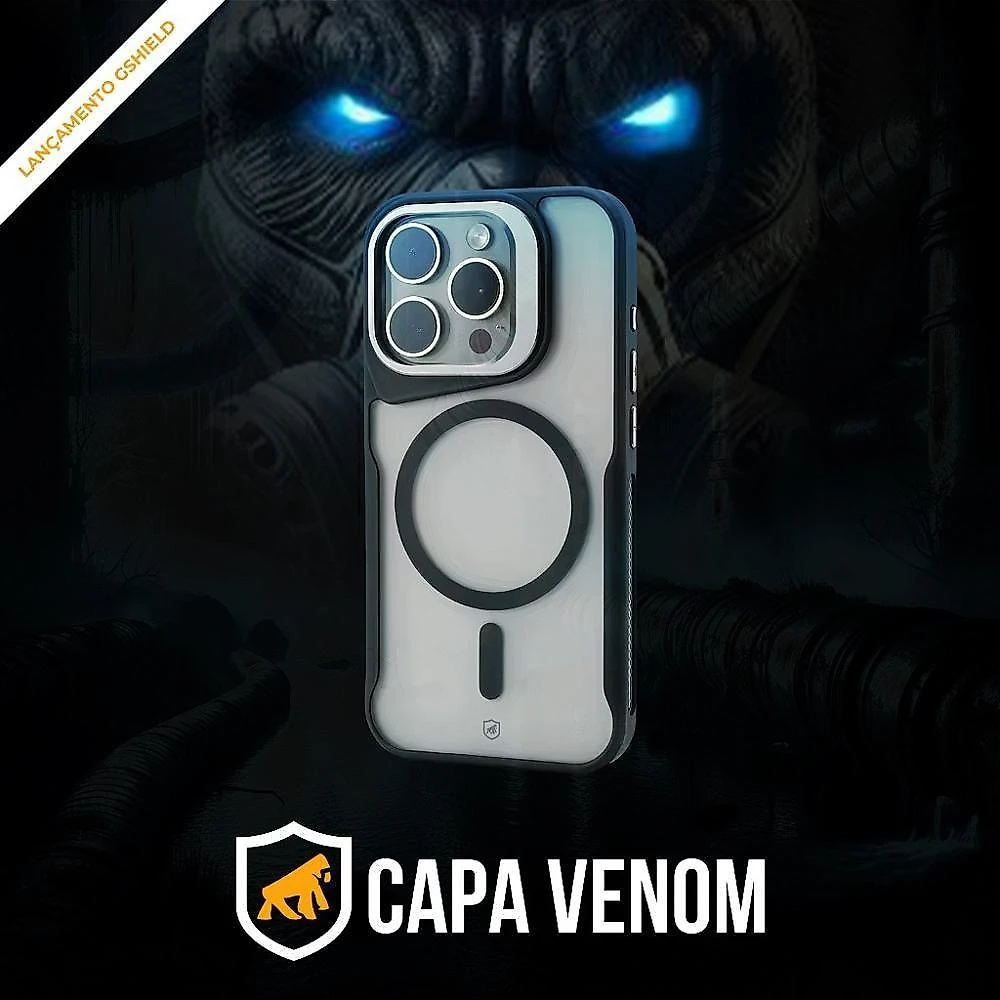 Capa Para Iphone 16 Pro - Magsafe Venom - Preta - Gshield