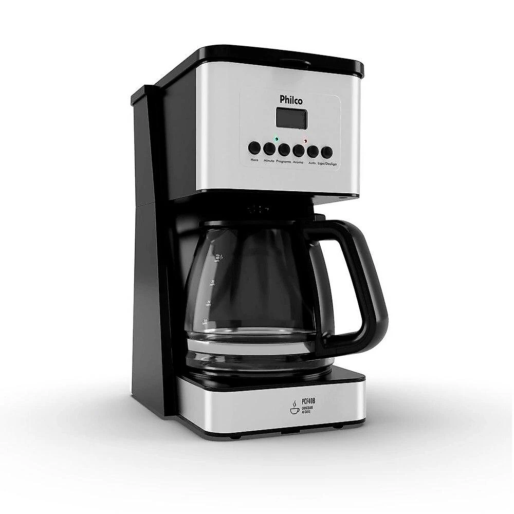 Cafeteira Philco PCF40B com Painel Digital, 1,6 Litros - 220 Volts Cafeteira Philco PCF40B com Painel Digital - 220 Volts