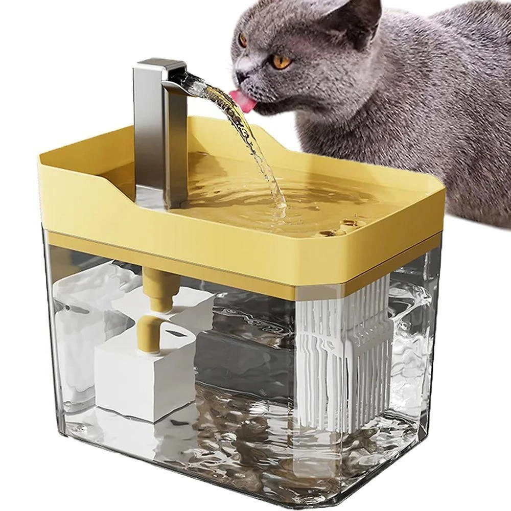 Bebedouro Fonte Automático Braslu BSL3810 Pets Amarelo 1,5L Bivolt