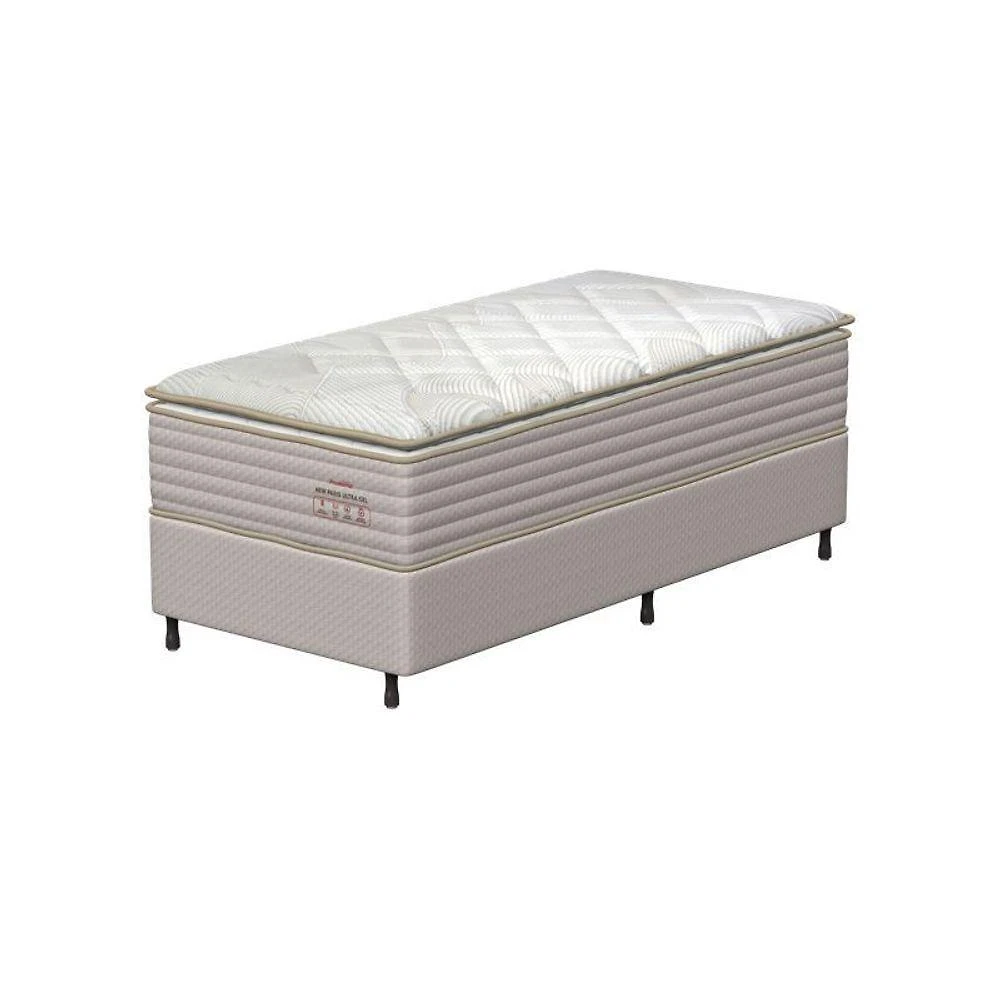 Conjunto Box Solteiro Mola Ensacada Prodormir New Paris